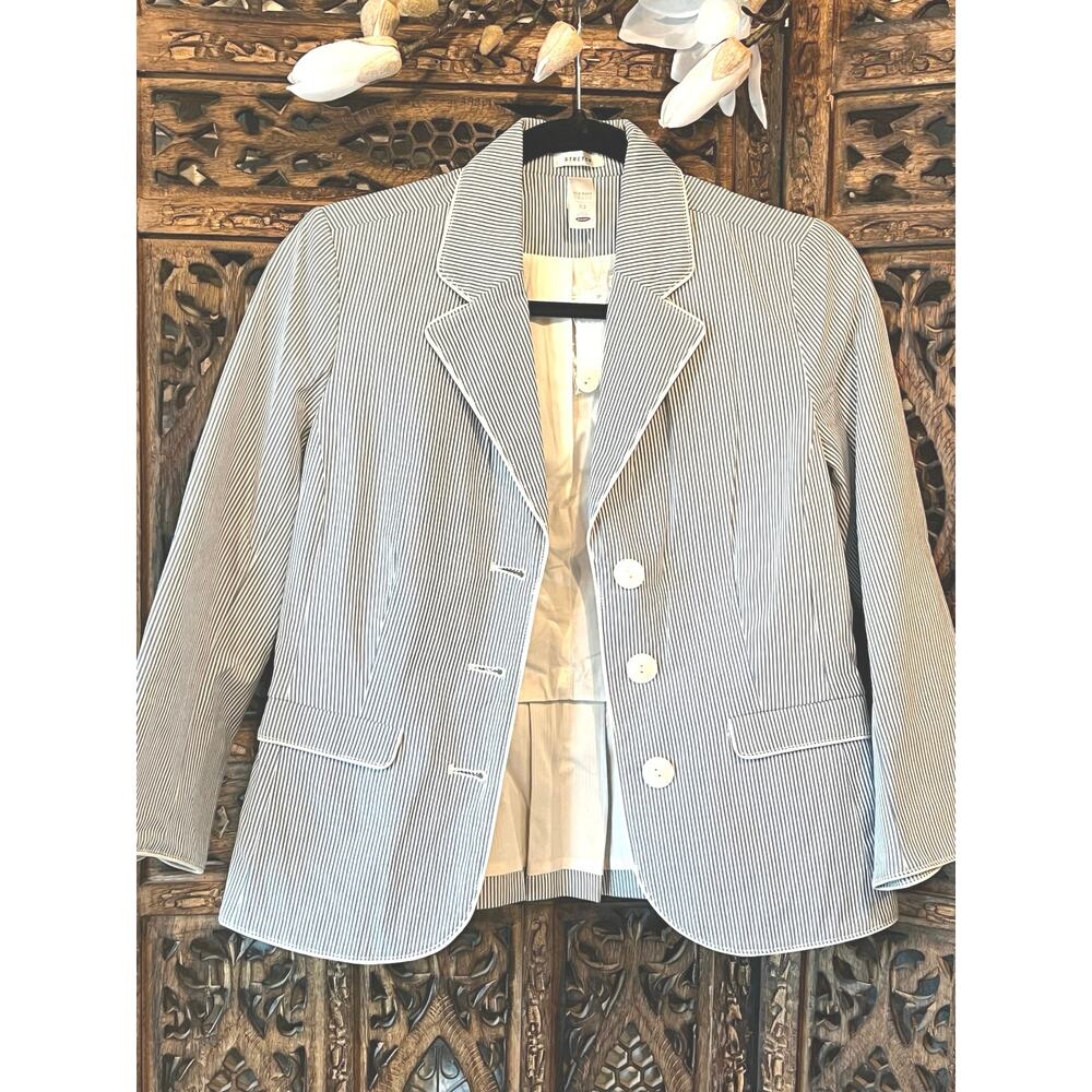 Old Navy Pinstripe 3/4 Sleeve Blazer NWT